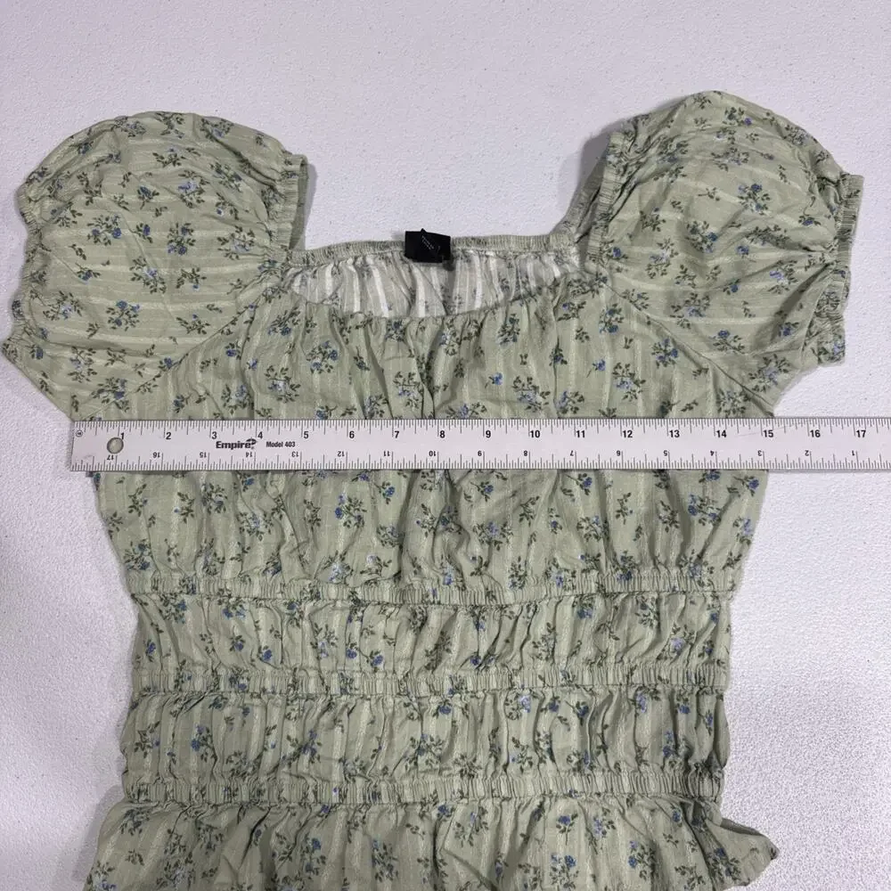 Girls Clothes Art Class Green Floral Top & Epic Threads Tiered Skirt Girls XL